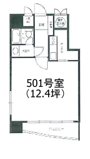 山京半蔵門パレス501 間取り図