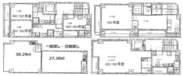 エマーレ日本橋富沢町1F～6F 間取り図