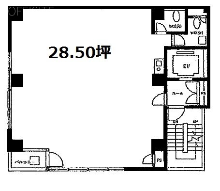 上野パークビル3F 間取り図