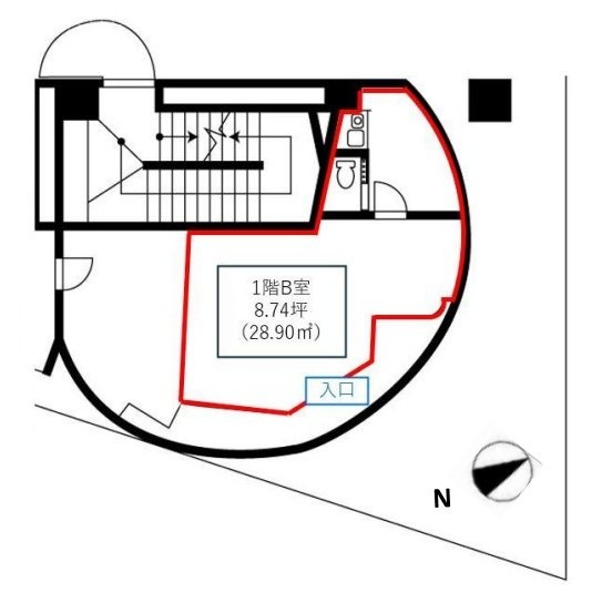 籏野ビルB 間取り図