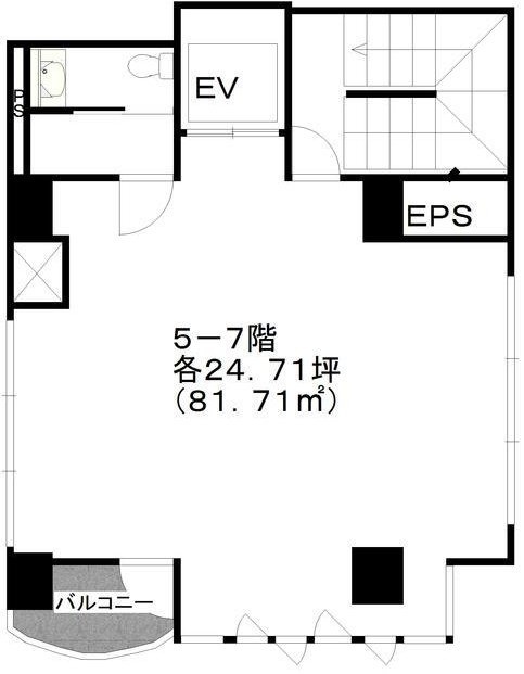 平成ビル5F 間取り図