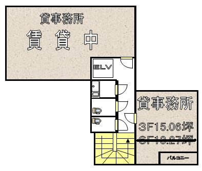 RKビル3F 間取り図