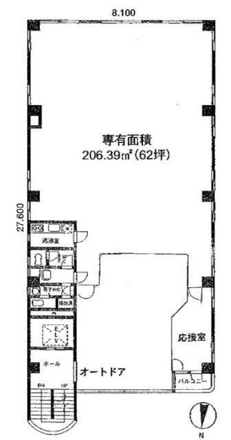 ウィル小岩ビル8F 間取り図