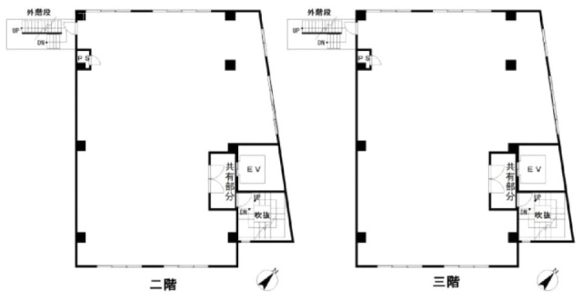 東洋化学商会ビル2F～3F 間取り図