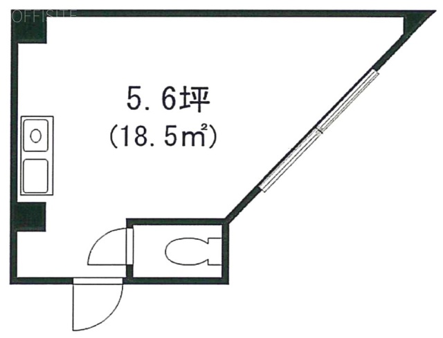 エフツービル1F 間取り図