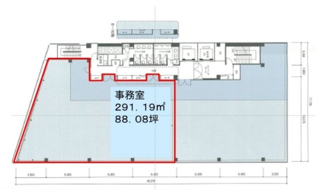 日本橋本町1丁目ビル2F 間取り図