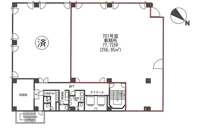 紀繁ビル7F 間取り図