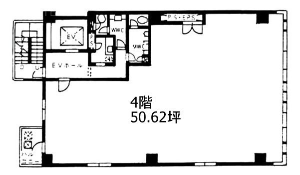 マイナビ不動産ビル神楽坂4F 間取り図