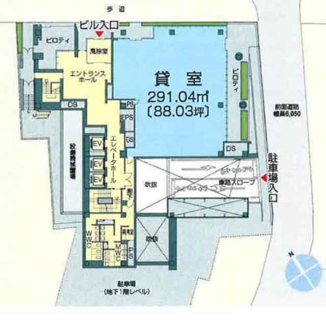 麹町ビジネスセンタービル1F 間取り図