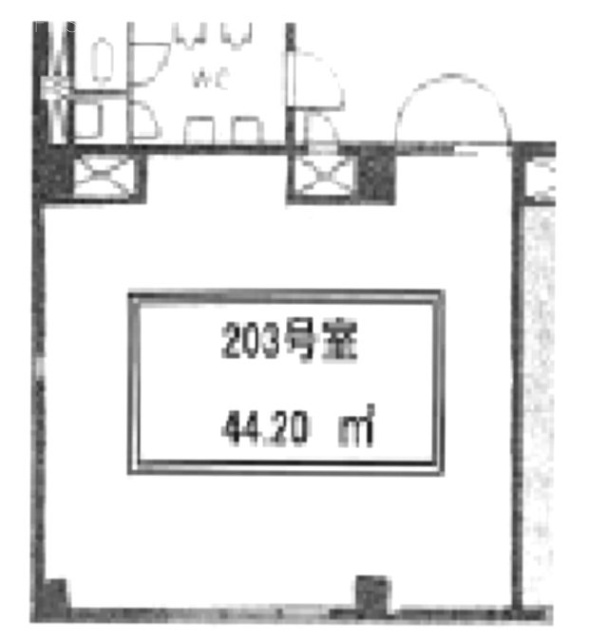 トーアファンシービル203 間取り図