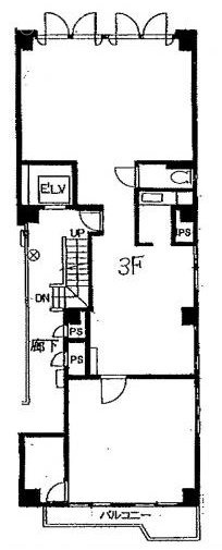 エスポワール麻布ビル3F 間取り図