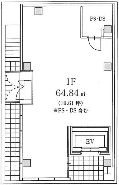 ザ・シティ蒲田Ⅱビル1F 間取り図