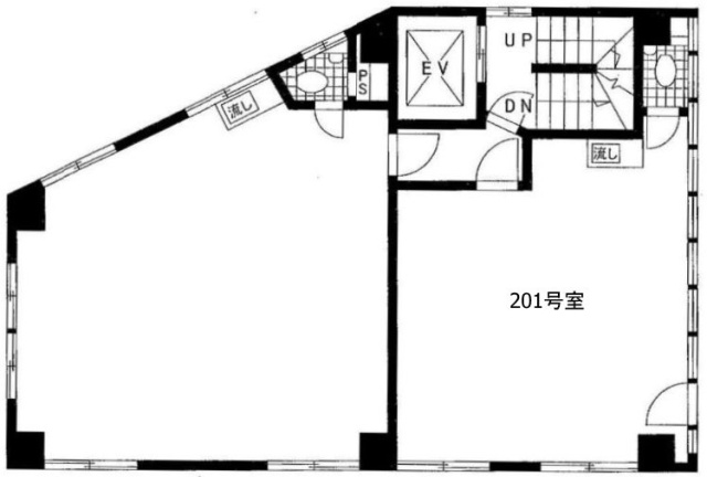 綿徳(めんとく)ビル201 間取り図