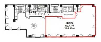 西新橋第一法規ビル401 間取り図