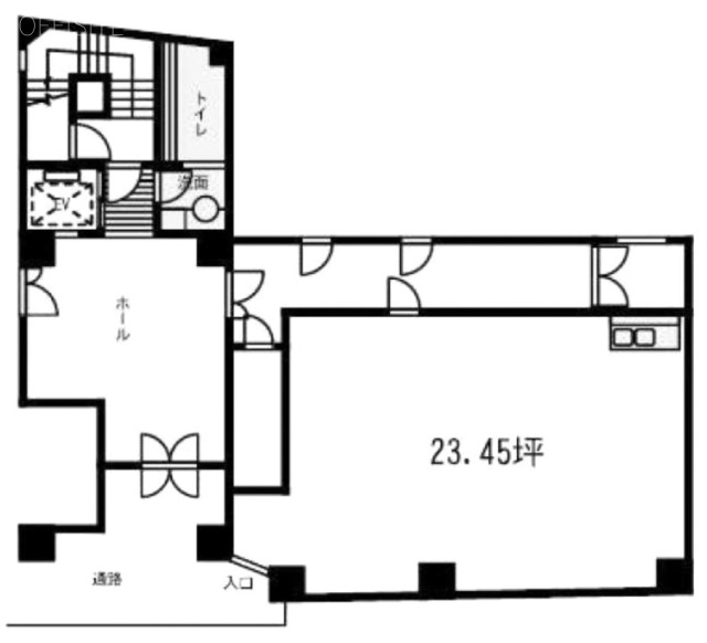 森町ビル1F 間取り図