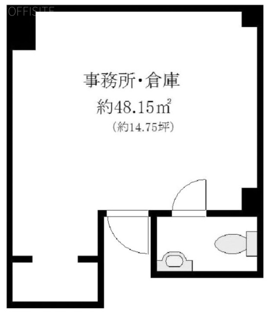 真木ビルB1F 間取り図