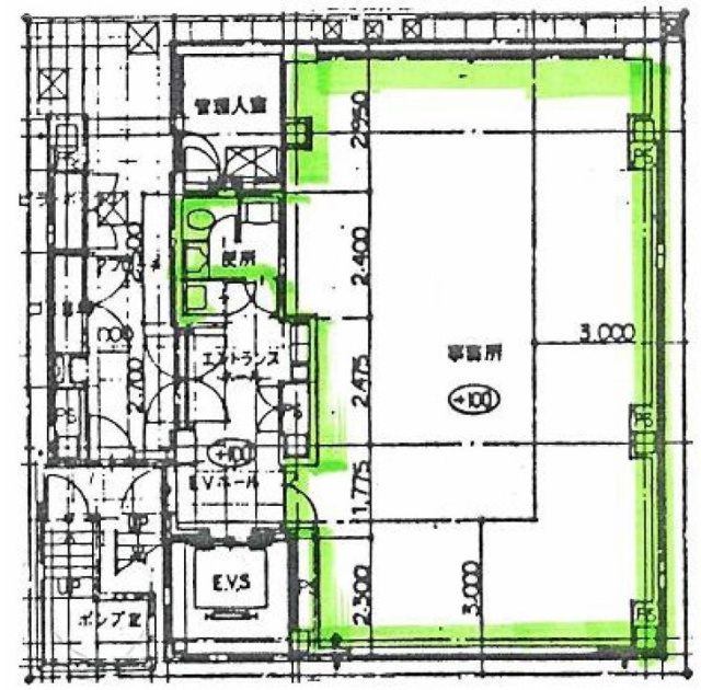 今里ビル1F 間取り図