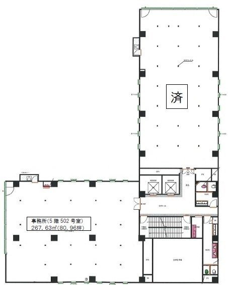 プラスタリアビル502 間取り図