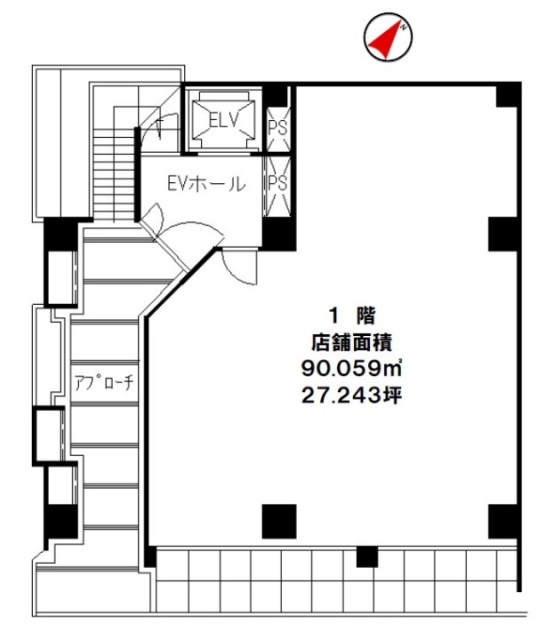 千代田共同ビル1F 間取り図