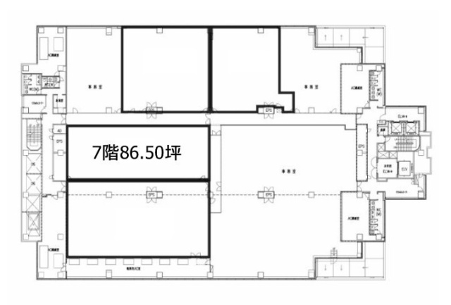 日本経済新聞社南砂別館CPU棟 間取り図