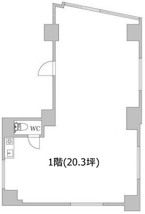 柳下ビル1F 間取り図