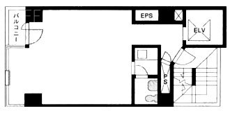 八丁堀KYビル3F 間取り図