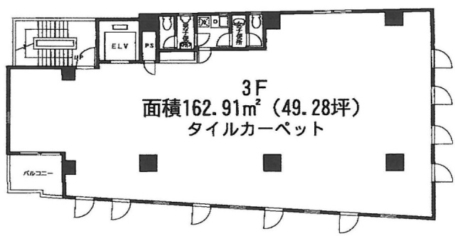 TOMOEビル3F 間取り図