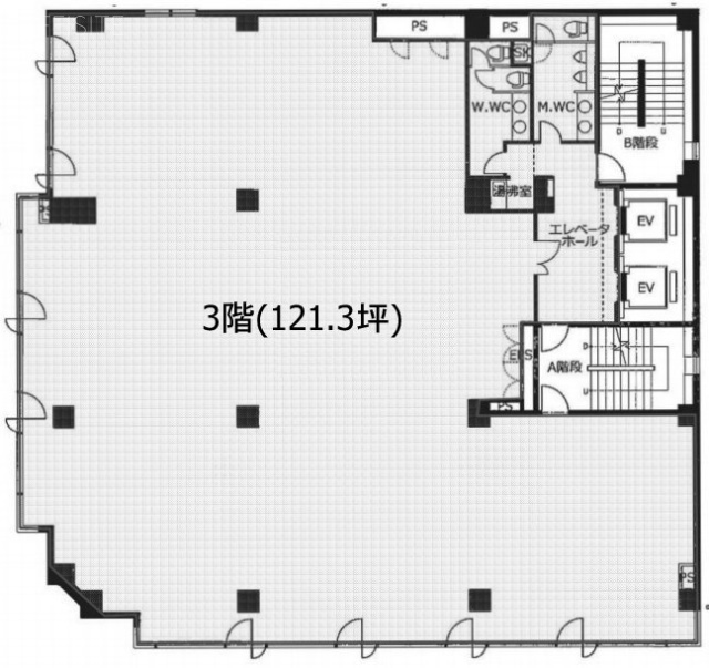 ONEST池袋イーストビル3F 間取り図