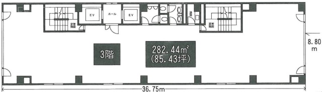 福田ビル3F 間取り図