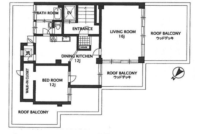 桜苑マンション601 間取り図