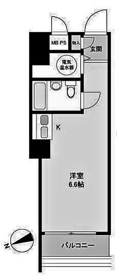 ドルミ五反田ドゥメゾン503 間取り図