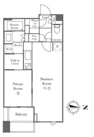 DEUX TOURS CANAL&SPA EAST棟4419 間取り図