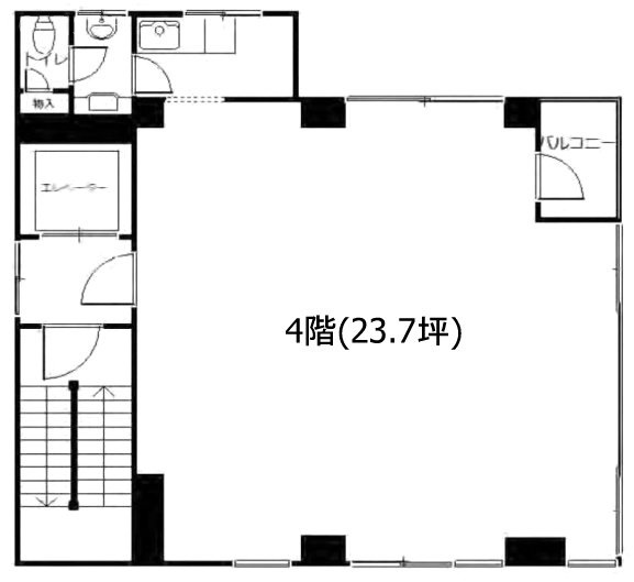 第二大平ビル401 間取り図