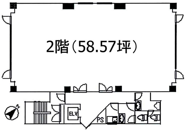 白金台セントラルビル2F 間取り図