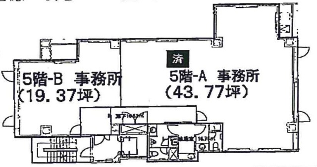 アビスタ市ヶ谷ビルB 間取り図