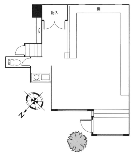 サンキュービル1F 間取り図