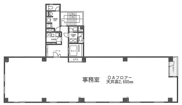 鈴与日本橋ビル3F 間取り図