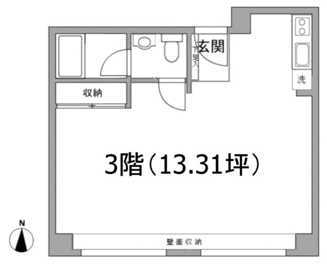 西麻布ハウス3F 間取り図