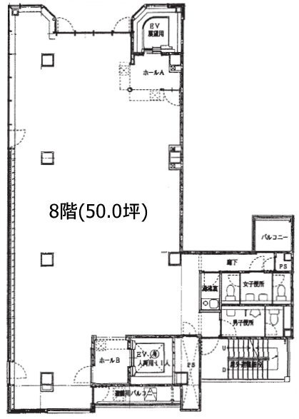 モンブラン銀座ビル8F 間取り図