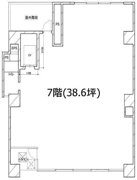 MAビル芝Ⅲ7F 間取り図