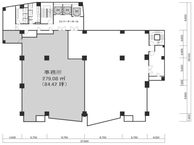 TOKYU REIT渋谷Rビル7F 間取り図