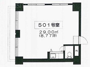 ドッケン代官山ハイツ501 間取り図