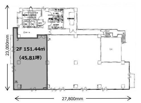 芝公園阪神ビル2F 間取り図