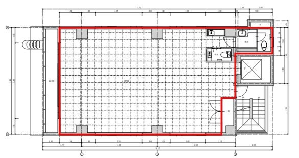 宝町千島ビル7F 間取り図