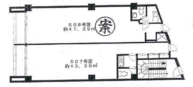 恵比寿ウエストパレスビル5F 間取り図