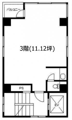 第2古橋ビル3F 間取り図