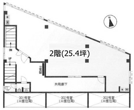 中島ビル2F 間取り図