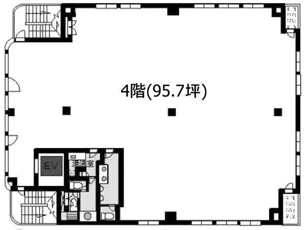 タテノビル4F 間取り図