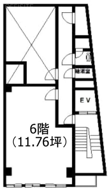 コヤノビル6F 間取り図