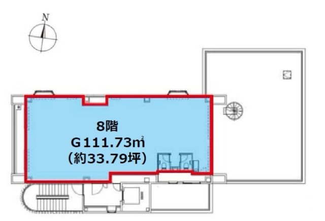 後楽園SAJビル8F 間取り図